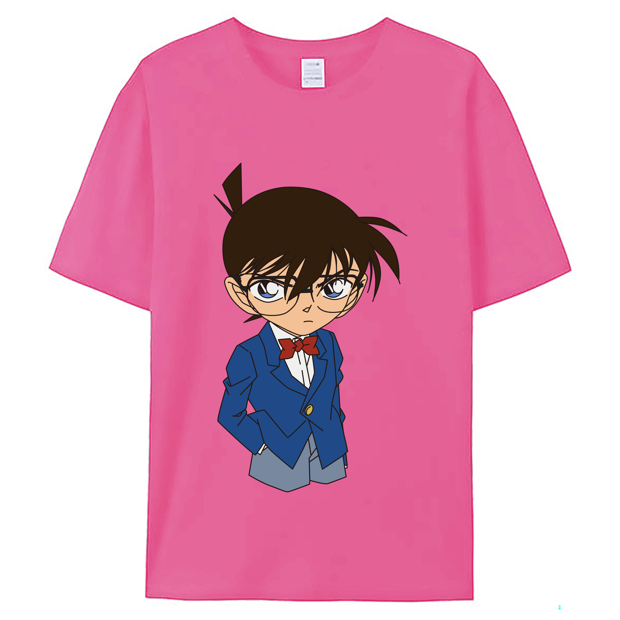 （画像用） 名探偵コナン 江戸川 コナン Detective Conan Conan Edogawa レディースカジュアルプリントTシャツ（綿100％）